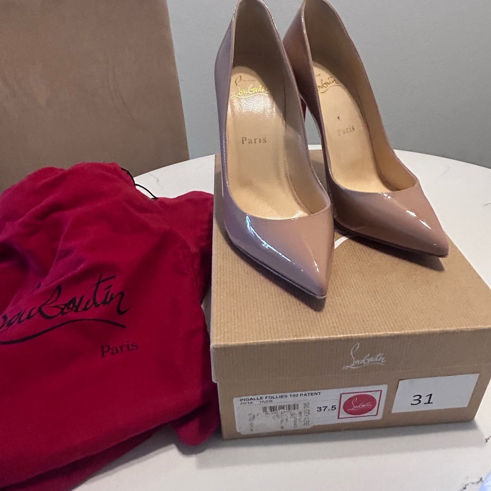 Christian Louboutin Tan Stiletto Heels